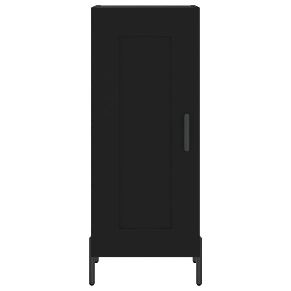 vidaXL Ντουλάπι Μαύρο 34,5 x 34 x 90 εκ. από Επεξεργασμένο Ξύλο