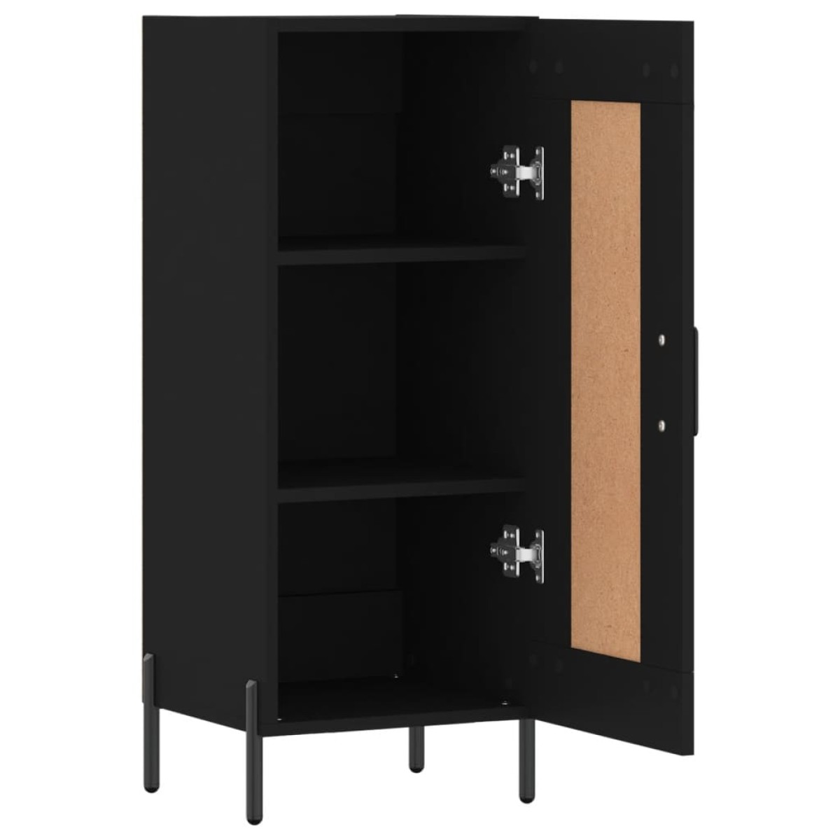 vidaXL Ντουλάπι Μαύρο 34,5 x 34 x 90 εκ. από Επεξεργασμένο Ξύλο