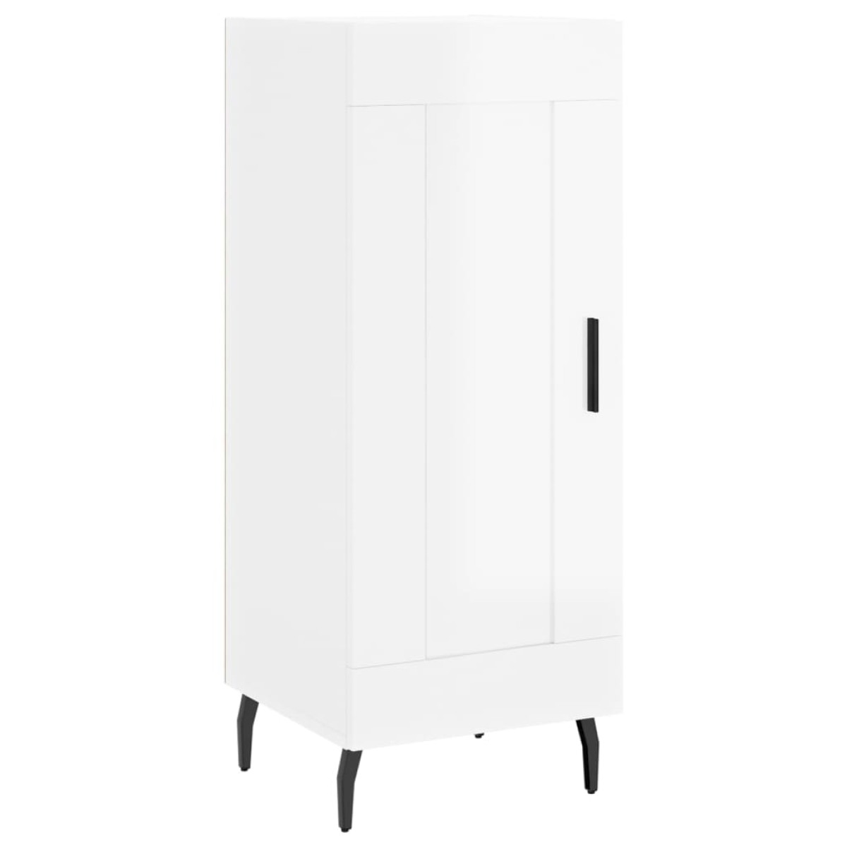 vidaXL Ντουλάπι Γυαλιστερό Λευκό 34,5x34x90 εκ. Επεξεργασμένο Ξύλο