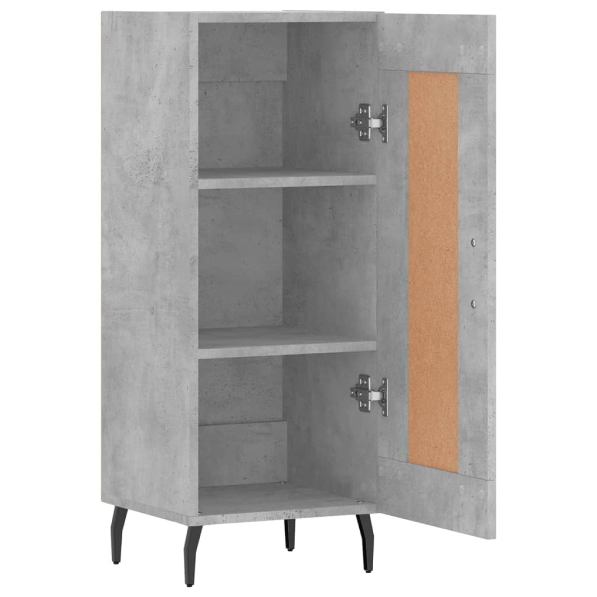 vidaXL Ντουλάπι Γκρι Σκυροδέματος 34,5x34x90 εκ. Επεξεργασμένο Ξύλο