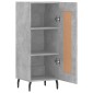 vidaXL Ντουλάπι Γκρι Σκυροδέματος 34,5x34x90 εκ. Επεξεργασμένο Ξύλο