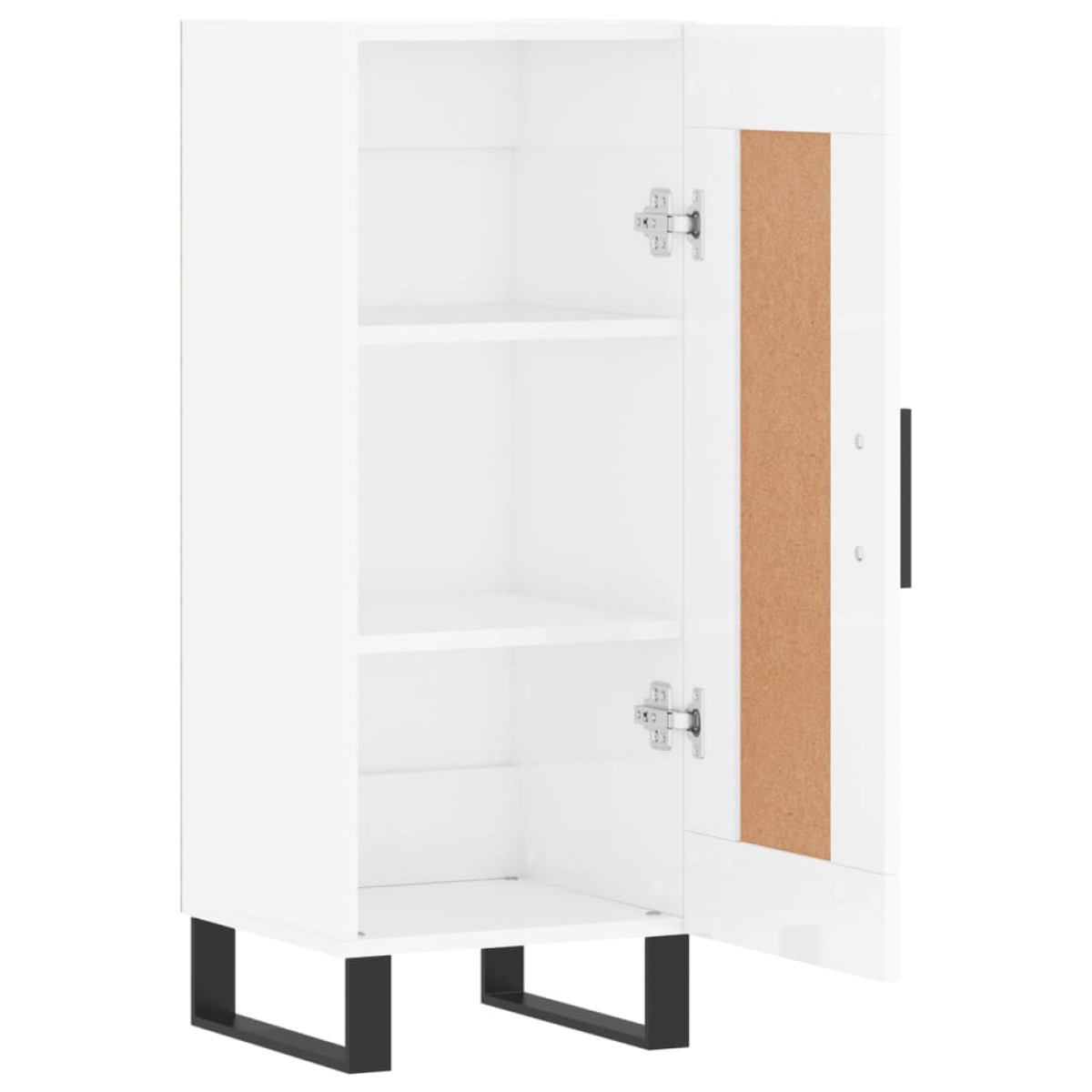 vidaXL Ντουλάπι Γυαλιστερό Λευκό 34,5x34x90 εκ. Επεξεργασμένο Ξύλο