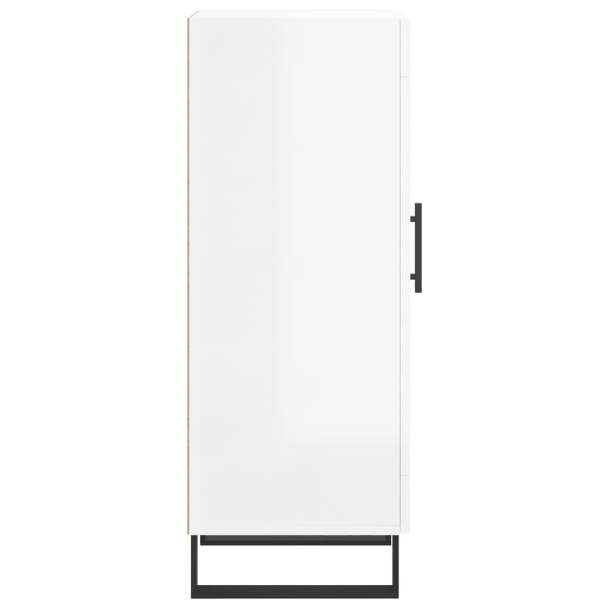 vidaXL Ντουλάπι Γυαλιστερό Λευκό 34,5x34x90 εκ. Επεξεργασμένο Ξύλο
