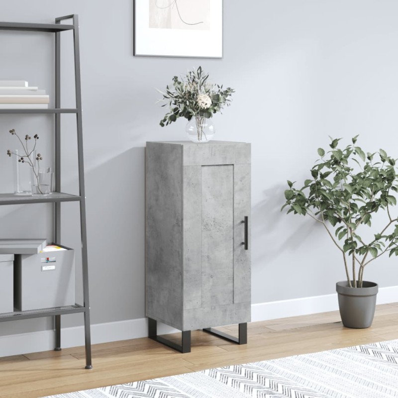 vidaXL Ντουλάπι Γκρι Σκυροδέματος 34,5x34x90 εκ. Επεξεργασμένο Ξύλο