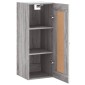 vidaXL Ντουλάπι Τοίχου Γκρι Sonoma 34,5 x 34 x 90 εκ. Επεξεργ. Ξύλο