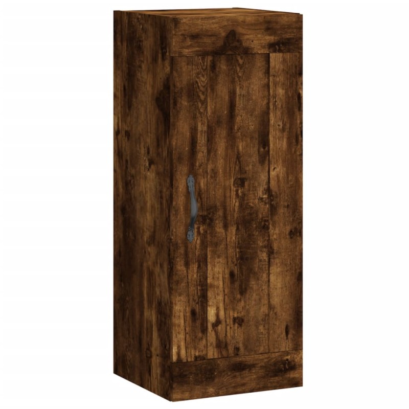 vidaXL Ντουλάπι Τοίχου Καπνιστή Δρυς 34,5 x 34 x 90 εκ. Επεξεργ. Ξύλο