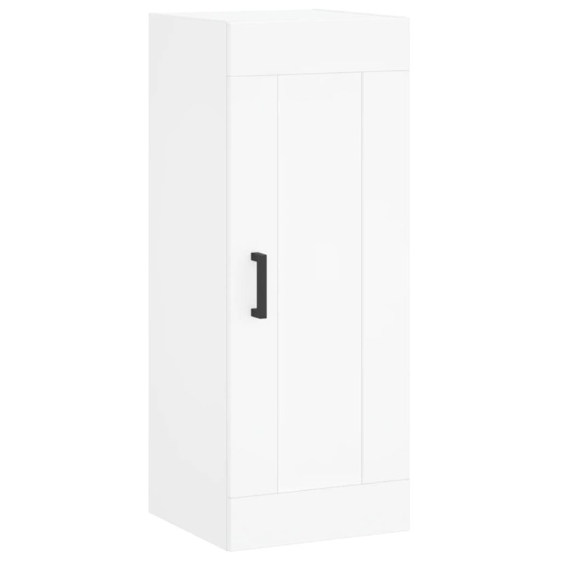 vidaXL Ντουλάπι Τοίχου Λευκό 34,5 x 34 x 90 εκ. από Επεξεργασμένο Ξύλο