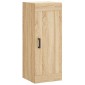 vidaXL Ντουλάπι Τοίχου Sonoma Δρυς 34,5 x 34 x 90 εκ. Επεξεργ. Ξύλο