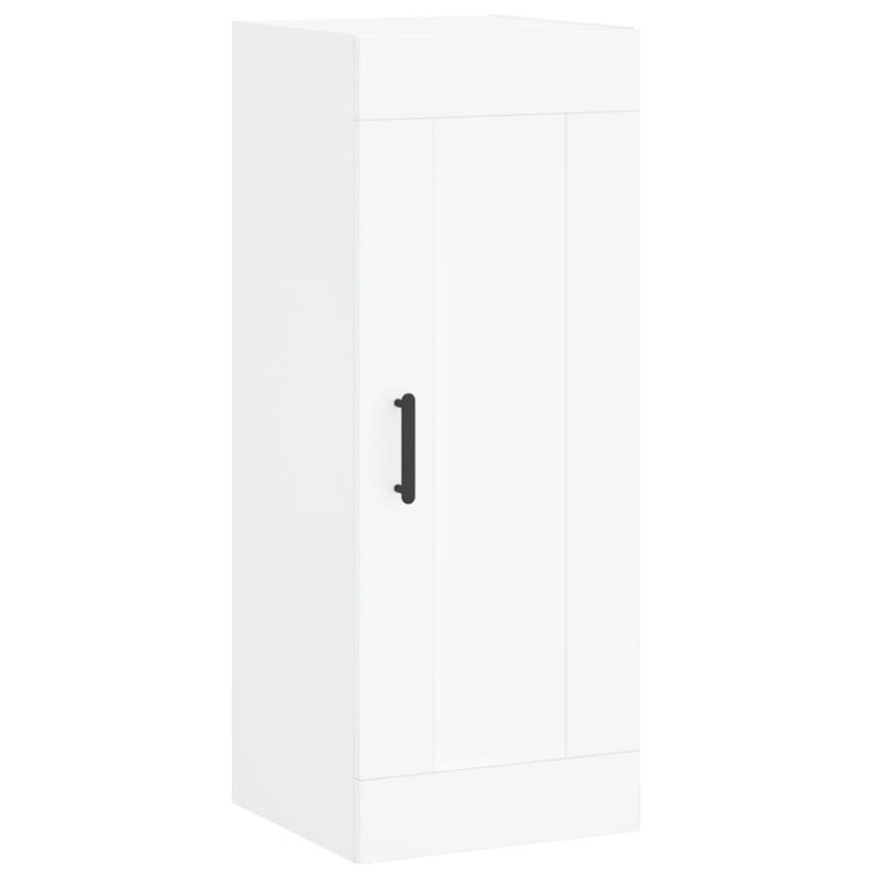 vidaXL Ντουλάπι Τοίχου Λευκό 34,5 x 34 x 90 εκ. από Επεξεργασμένο Ξύλο