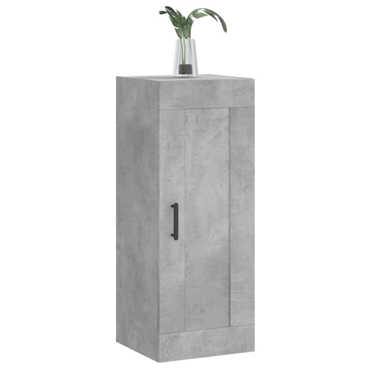 vidaXL Ντουλάπι Τοίχου Γκρι Σκυροδέματος 34,5x34x90 εκ. Επεξεργ. Ξύλο