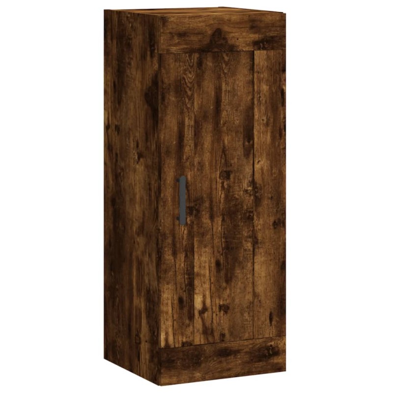 vidaXL Ντουλάπι Τοίχου Καπνιστή Δρυς 34,5 x 34 x 90 εκ. Επεξεργ. Ξύλο
