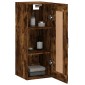 vidaXL Ντουλάπι Τοίχου Καπνιστή Δρυς 34,5 x 34 x 90 εκ. Επεξεργ. Ξύλο