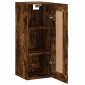 vidaXL Ντουλάπι Τοίχου Καπνιστή Δρυς 34,5 x 34 x 90 εκ. Επεξεργ. Ξύλο