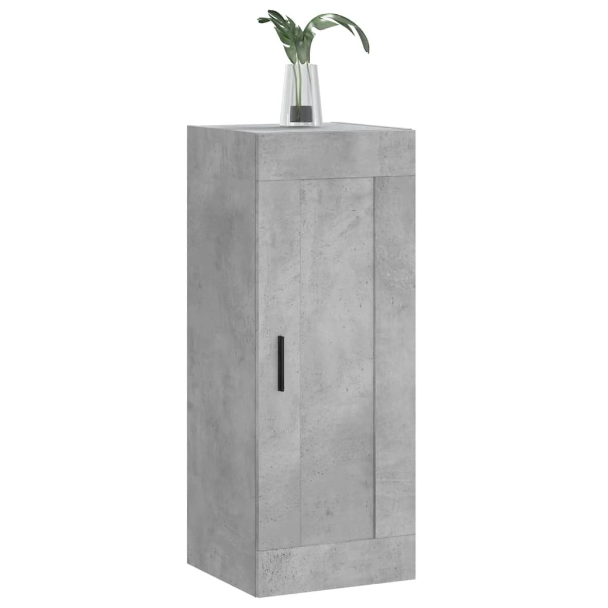 vidaXL Ντουλάπι Τοίχου Γκρι Σκυροδέματος 34,5x34x90 εκ. Επεξεργ. Ξύλο