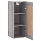 vidaXL Ντουλάπι Τοίχου Γκρι Sonoma 34,5 x 34 x 90 εκ. Επεξεργ. Ξύλο