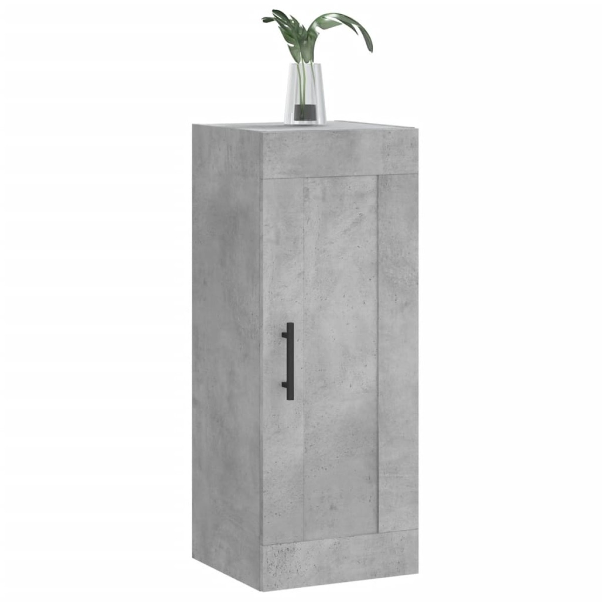 vidaXL Ντουλάπι Τοίχου Γκρι Σκυροδέματος 34,5x34x90 εκ. Επεξεργ. Ξύλο