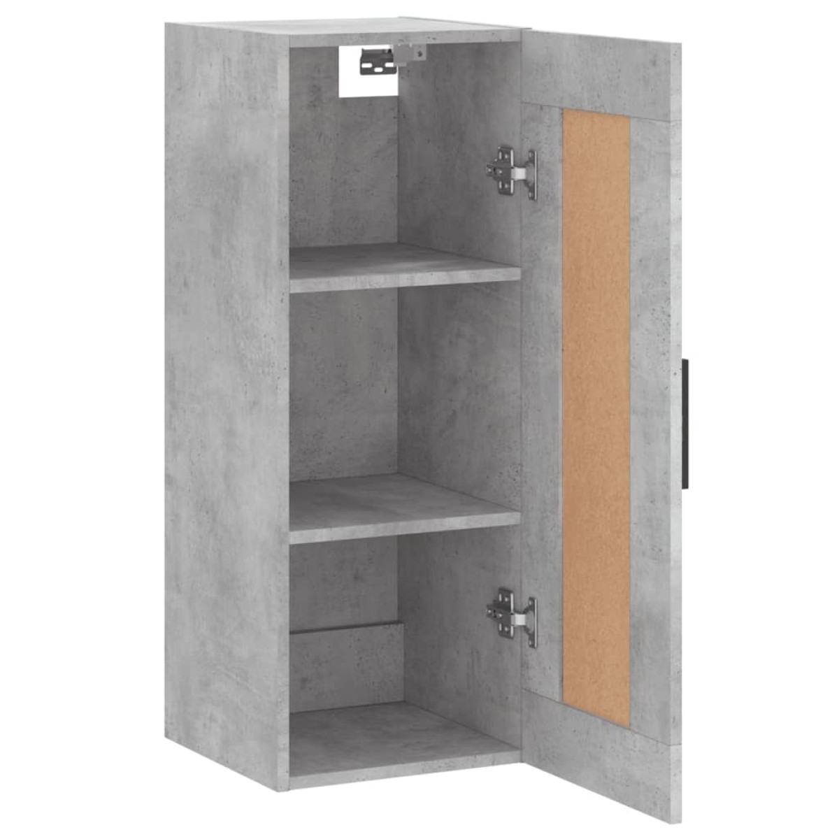 vidaXL Ντουλάπι Τοίχου Γκρι Σκυροδέματος 34,5x34x90 εκ. Επεξεργ. Ξύλο