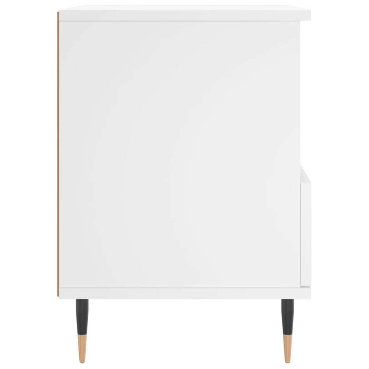 vidaXL Κομοδίνο Λευκό 40 x 35 x 50 εκ. από Επεξεργασμένο Ξύλο