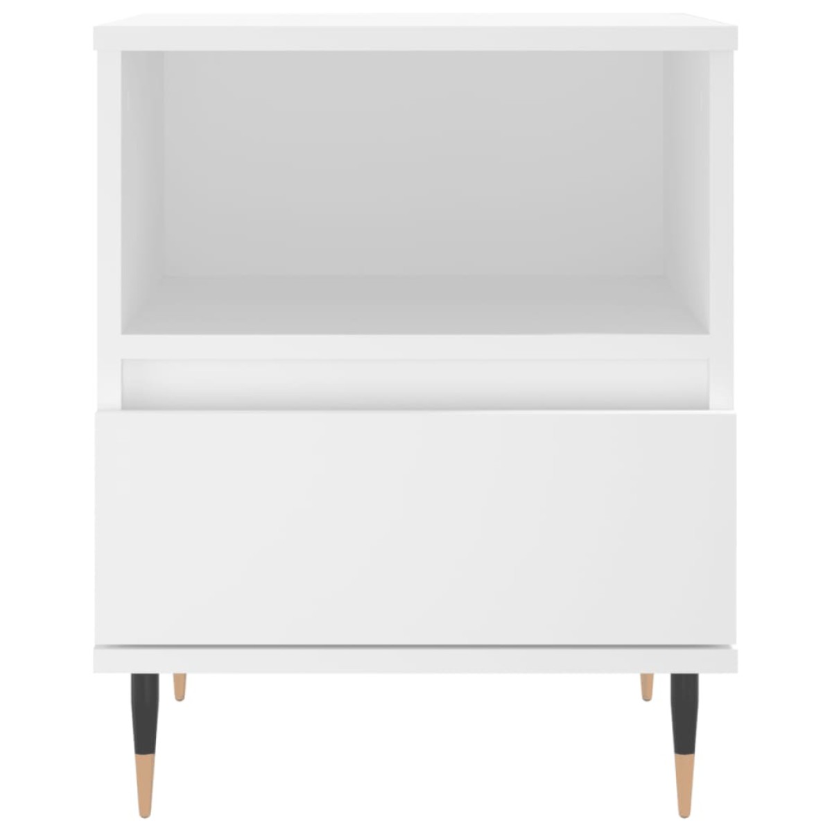 vidaXL Κομοδίνα Λευκά 2 τεμ. 40 x 35 x 50 εκ. από Επεξεργασμένο Ξύλο
