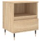 vidaXL Κομοδίνο Sonoma Δρυς 40 x 35 x 50 εκ. από Επεξεργ. Ξύλο
