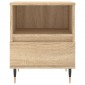 vidaXL Κομοδίνο Sonoma Δρυς 40 x 35 x 50 εκ. από Επεξεργ. Ξύλο