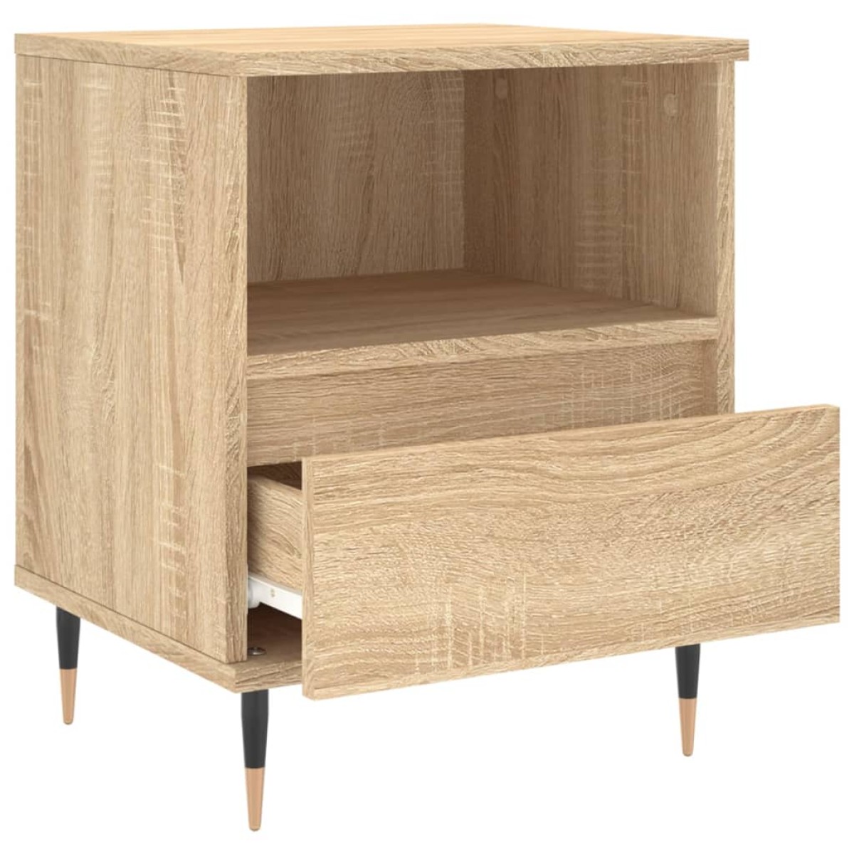 vidaXL Κομοδίνο Sonoma Δρυς 40 x 35 x 50 εκ. από Επεξεργ. Ξύλο