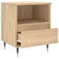 vidaXL Κομοδίνο Sonoma Δρυς 40 x 35 x 50 εκ. από Επεξεργ. Ξύλο