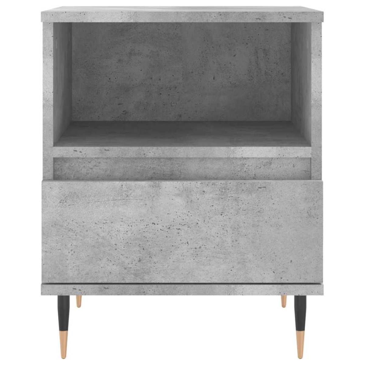 vidaXL Κομοδίνα 2 τεμ. Γκρι Σκυροδέματος 40x35x50 εκ. Επεξεργ. Ξύλο