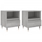 vidaXL Κομοδίνα 2 τεμ. Γκρι Sonoma 40 x 35 x 50 εκ. από Επεξεργ. Ξύλο