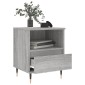 vidaXL Κομοδίνα 2 τεμ. Γκρι Sonoma 40 x 35 x 50 εκ. από Επεξεργ. Ξύλο