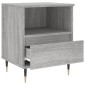 vidaXL Κομοδίνα 2 τεμ. Γκρι Sonoma 40 x 35 x 50 εκ. από Επεξεργ. Ξύλο