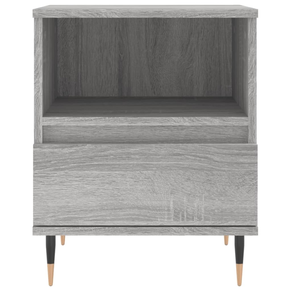 vidaXL Κομοδίνα 2 τεμ. Γκρι Sonoma 40 x 35 x 50 εκ. από Επεξεργ. Ξύλο