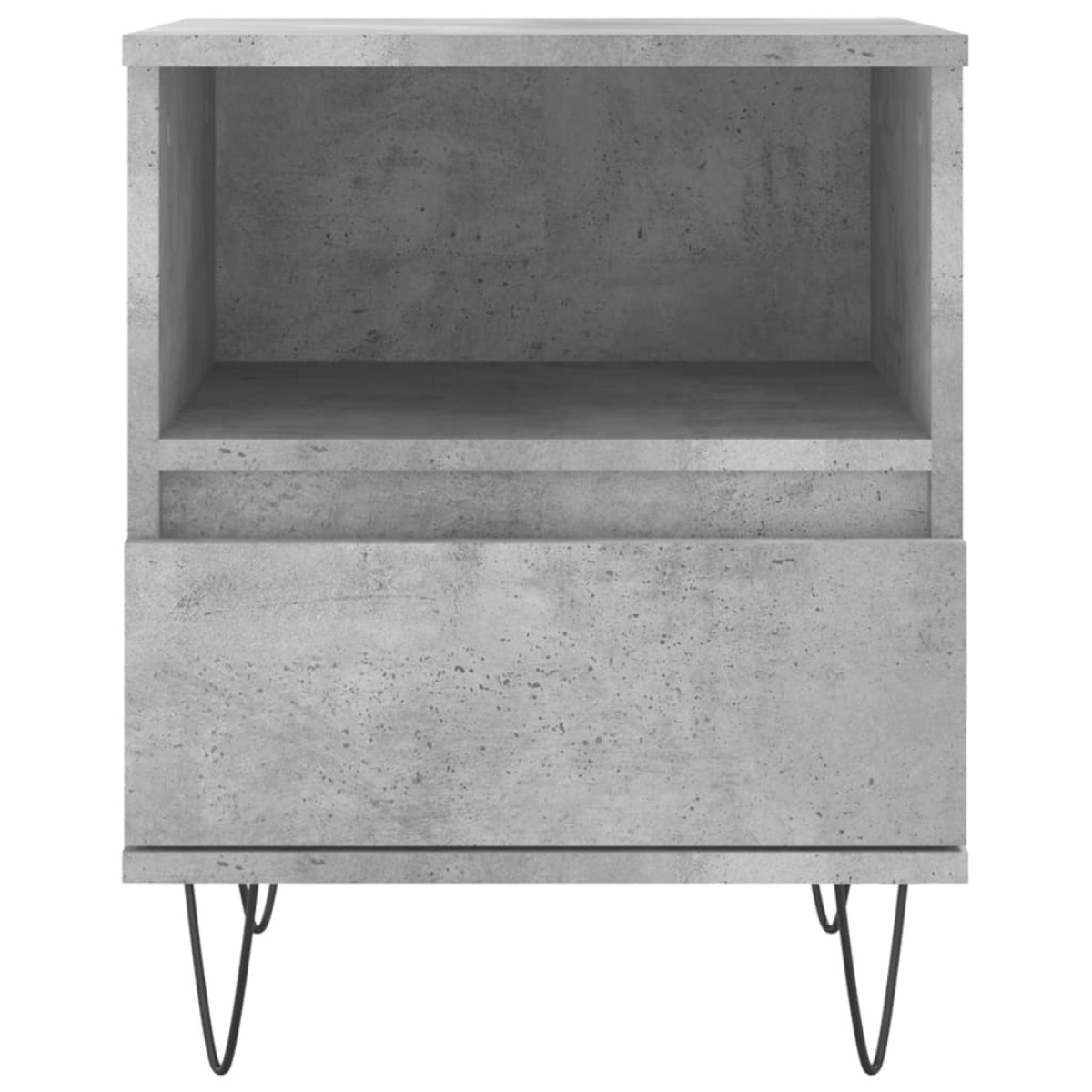 vidaXL Κομοδίνα 2 τεμ. Γκρι Σκυροδέματος 40x35x50 εκ. Επεξεργ. Ξύλο