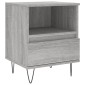 vidaXL Κομοδίνο Γκρι Sonoma 40 x 35 x 50 εκ. από Επεξεργασμένο Ξύλο