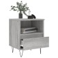 vidaXL Κομοδίνο Γκρι Sonoma 40 x 35 x 50 εκ. από Επεξεργασμένο Ξύλο