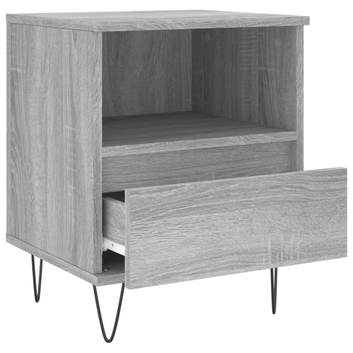 vidaXL Κομοδίνο Γκρι Sonoma 40 x 35 x 50 εκ. από Επεξεργασμένο Ξύλο