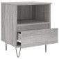 vidaXL Κομοδίνο Γκρι Sonoma 40 x 35 x 50 εκ. από Επεξεργασμένο Ξύλο