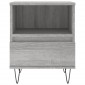 vidaXL Κομοδίνο Γκρι Sonoma 40 x 35 x 50 εκ. από Επεξεργασμένο Ξύλο