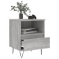 vidaXL Κομοδίνα 2 τεμ. Γκρι Sonoma 40 x 35 x 50 εκ. από Επεξεργ. Ξύλο