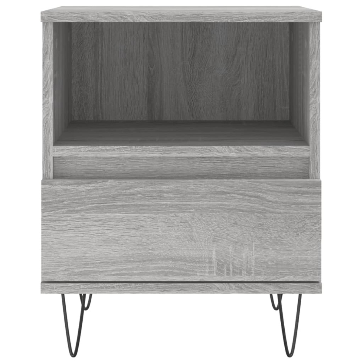 vidaXL Κομοδίνα 2 τεμ. Γκρι Sonoma 40 x 35 x 50 εκ. από Επεξεργ. Ξύλο