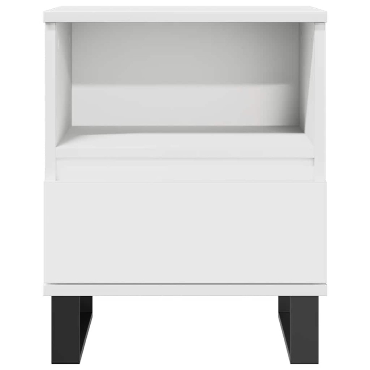 vidaXL Κομοδίνα Λευκά 2 τεμ. 40 x 35 x 50 εκ. από Επεξεργασμένο Ξύλο