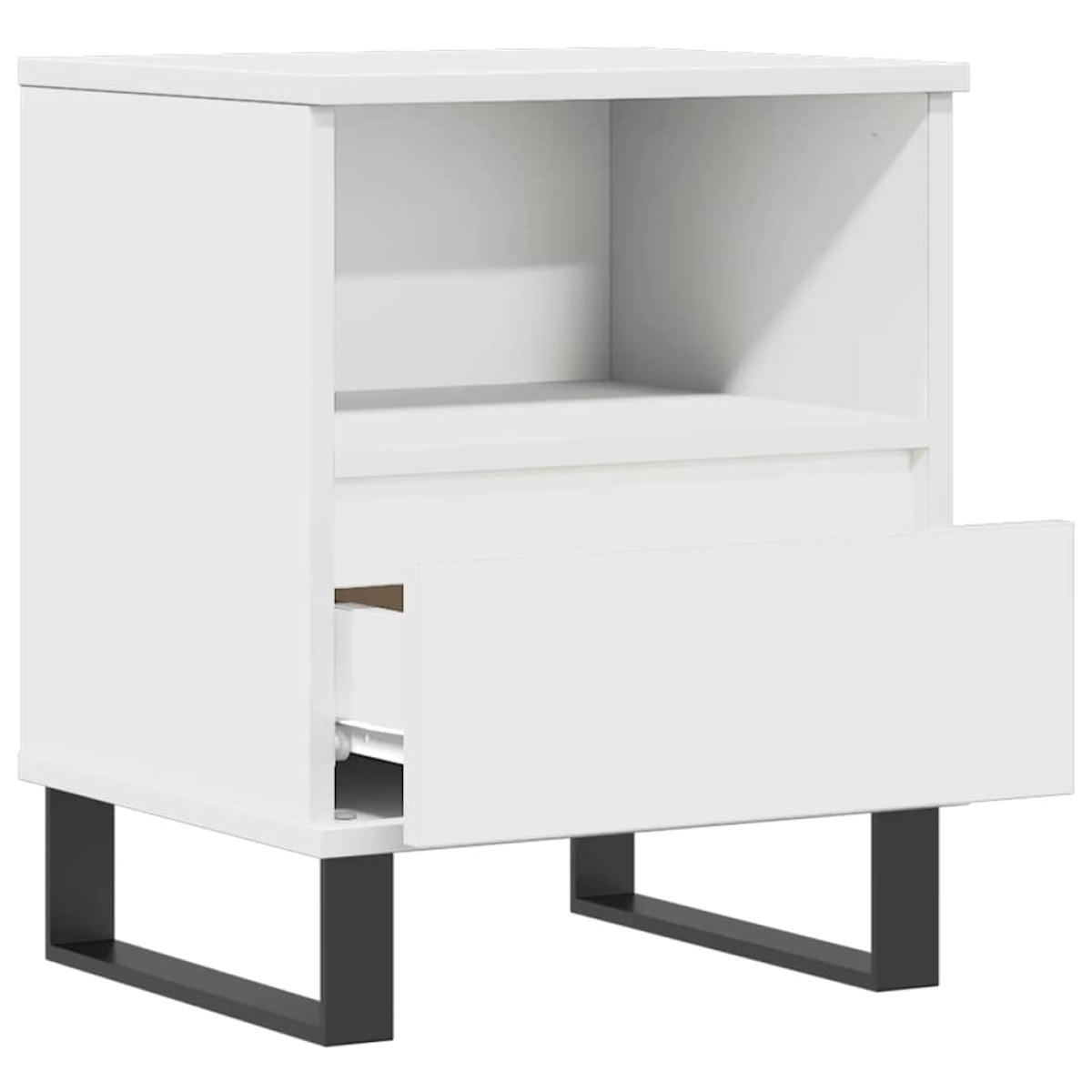 vidaXL Κομοδίνα Λευκά 2 τεμ. 40 x 35 x 50 εκ. από Επεξεργασμένο Ξύλο