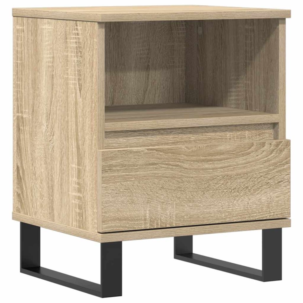 vidaXL Κομοδίνο Sonoma Δρυς 40 x 35 x 50 εκ. από Επεξεργ. Ξύλο
