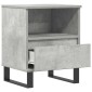 vidaXL Κομοδίνο Γκρι Σκυροδέματος 40 x 35 x 50 εκ. από Επεξεργ. Ξύλο