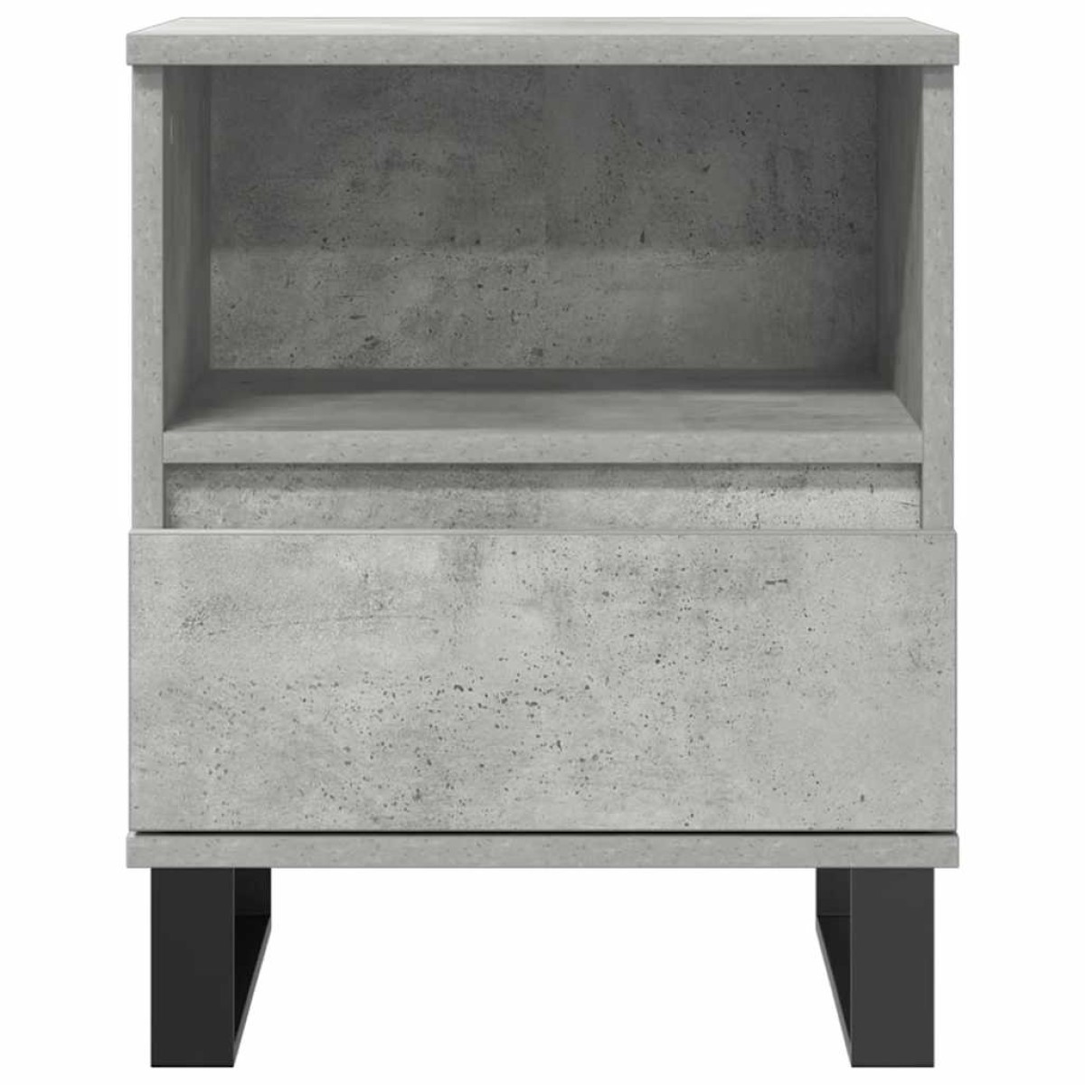 vidaXL Κομοδίνα 2 τεμ. Γκρι Σκυροδέματος 40x35x50 εκ. Επεξεργ. Ξύλο