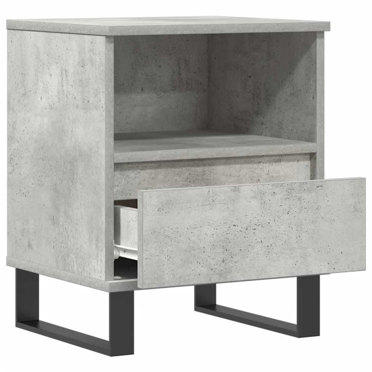 vidaXL Κομοδίνα 2 τεμ. Γκρι Σκυροδέματος 40x35x50 εκ. Επεξεργ. Ξύλο