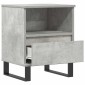 vidaXL Κομοδίνα 2 τεμ. Γκρι Σκυροδέματος 40x35x50 εκ. Επεξεργ. Ξύλο