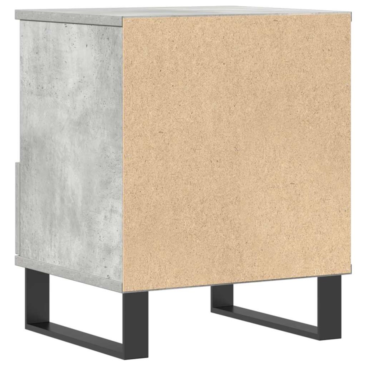 vidaXL Κομοδίνα 2 τεμ. Γκρι Σκυροδέματος 40x35x50 εκ. Επεξεργ. Ξύλο