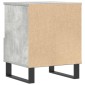 vidaXL Κομοδίνα 2 τεμ. Γκρι Σκυροδέματος 40x35x50 εκ. Επεξεργ. Ξύλο