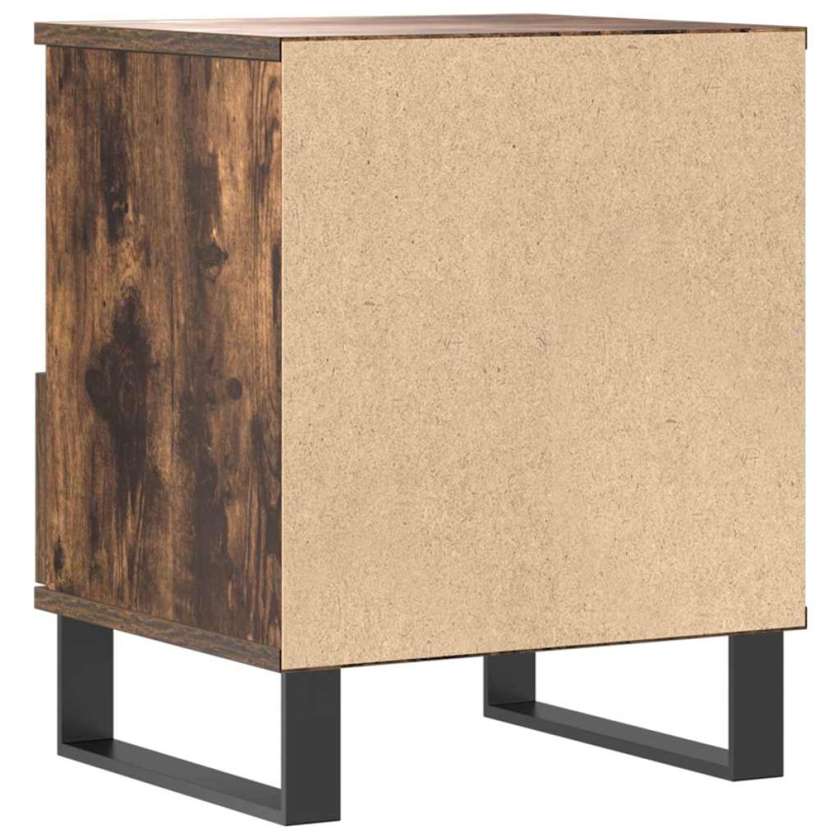 vidaXL Κομοδίνο Καπνιστή Δρυς 40 x 35 x 50 εκ. από Επεξεργ. Ξύλο